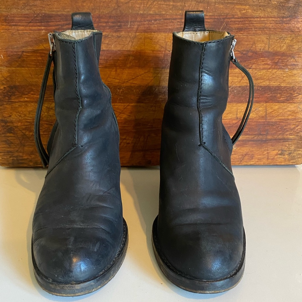 Acne Studios Black Leather Ankle Boot